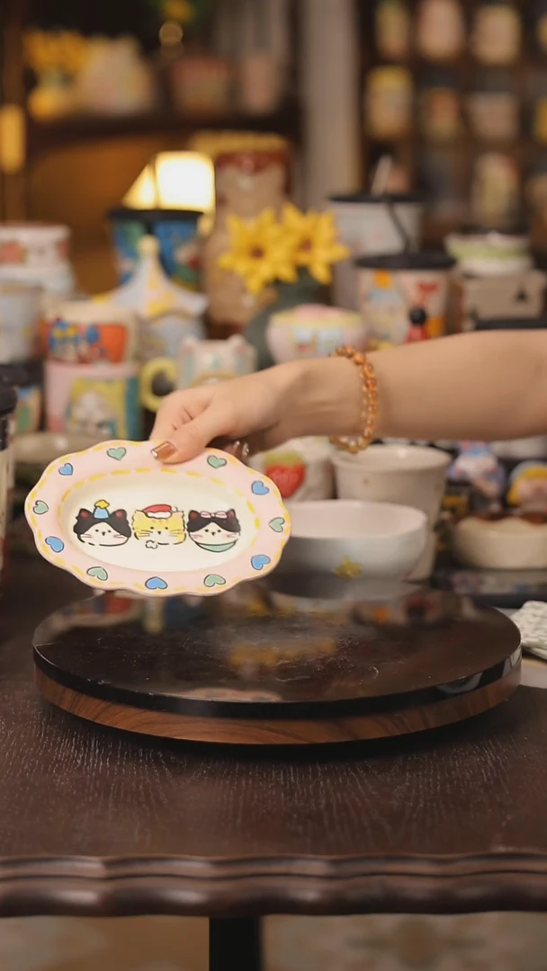 摆件景德镇釉下彩绘设计师款式陶瓷