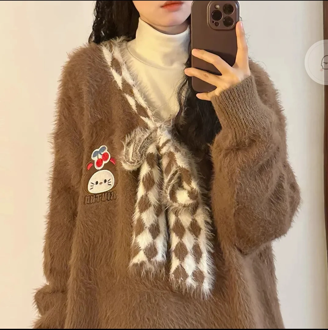 251-300【清货】厚款慵懒风宽松毛衣外套休闲百搭连帽女士气质