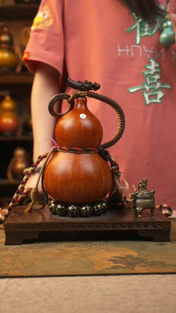木044匠大漆酒葫芦一物一拍