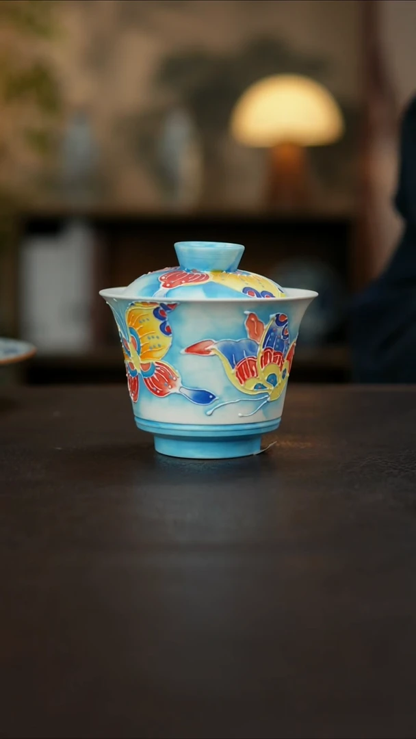 杯景德镇陶瓷杯碗柴烧多人