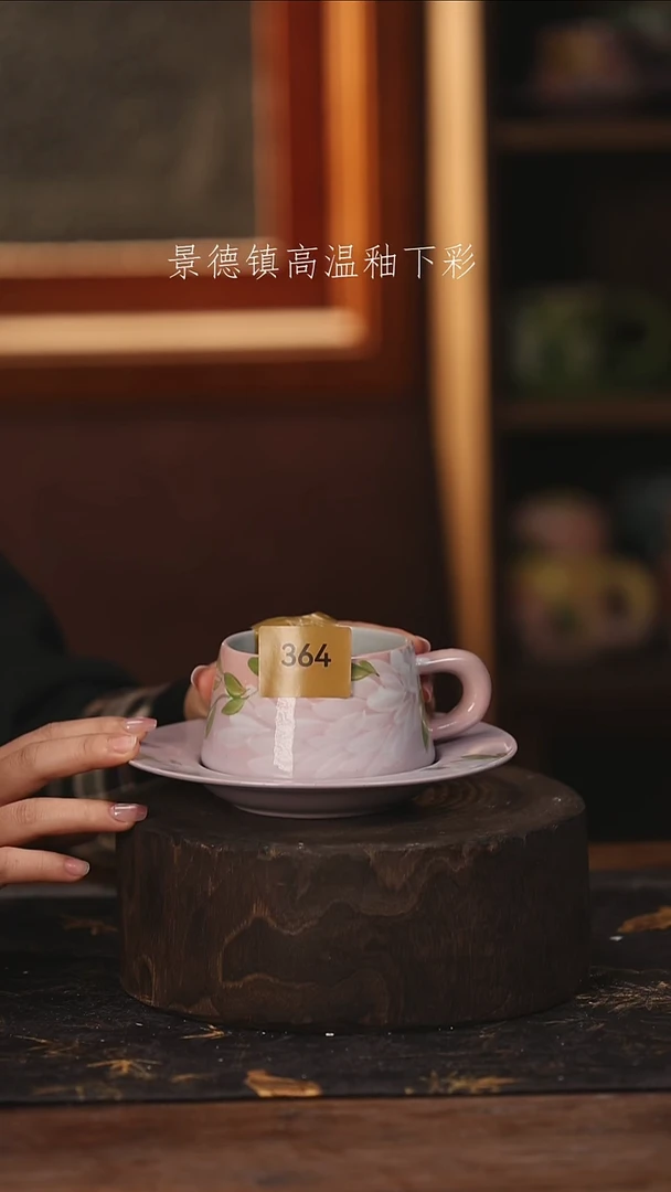 陶瓷景德镇高温釉下手绘陶瓷@L364@