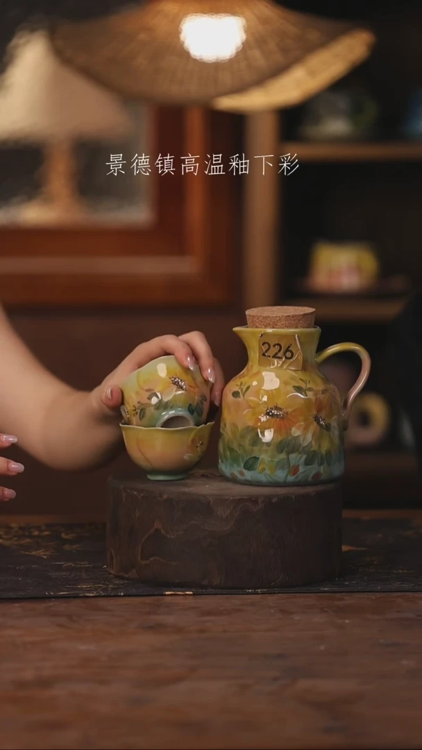 景德镇高温釉下手绘陶瓷226
