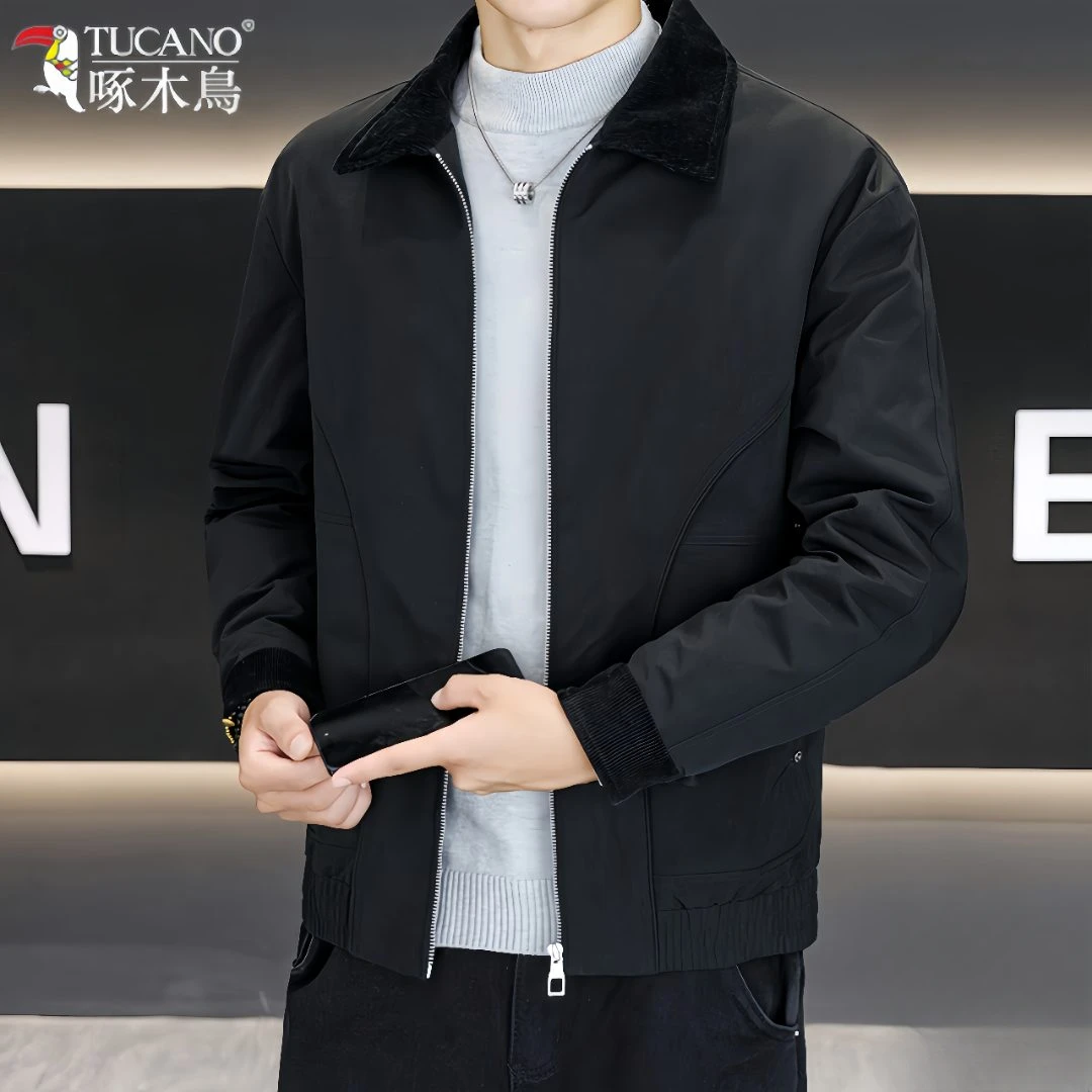 TUCANO/啄木鳥冬季新款商务休闲翻领保暖百搭防寒防风防寒服外套