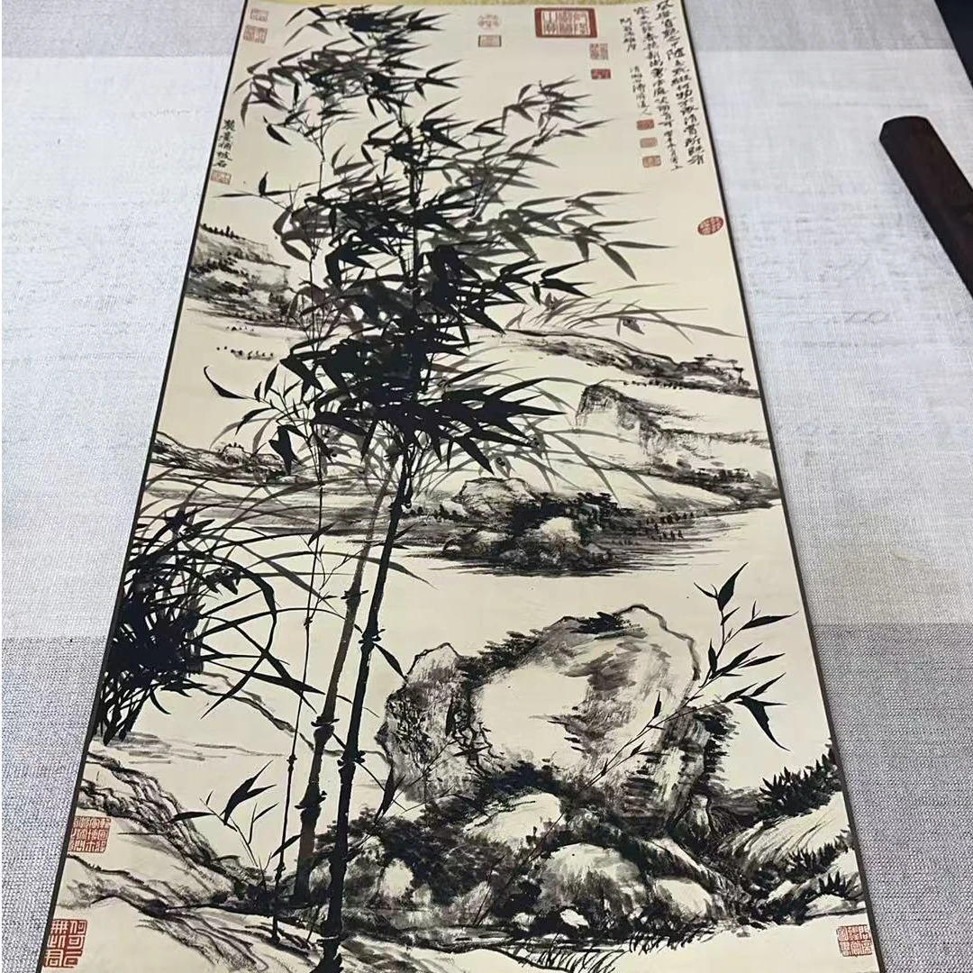 福利《水墨竹》45x145