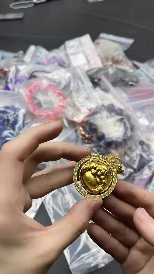 【闪购商品】翡翠颈饰18K金镶嵌501吊坠