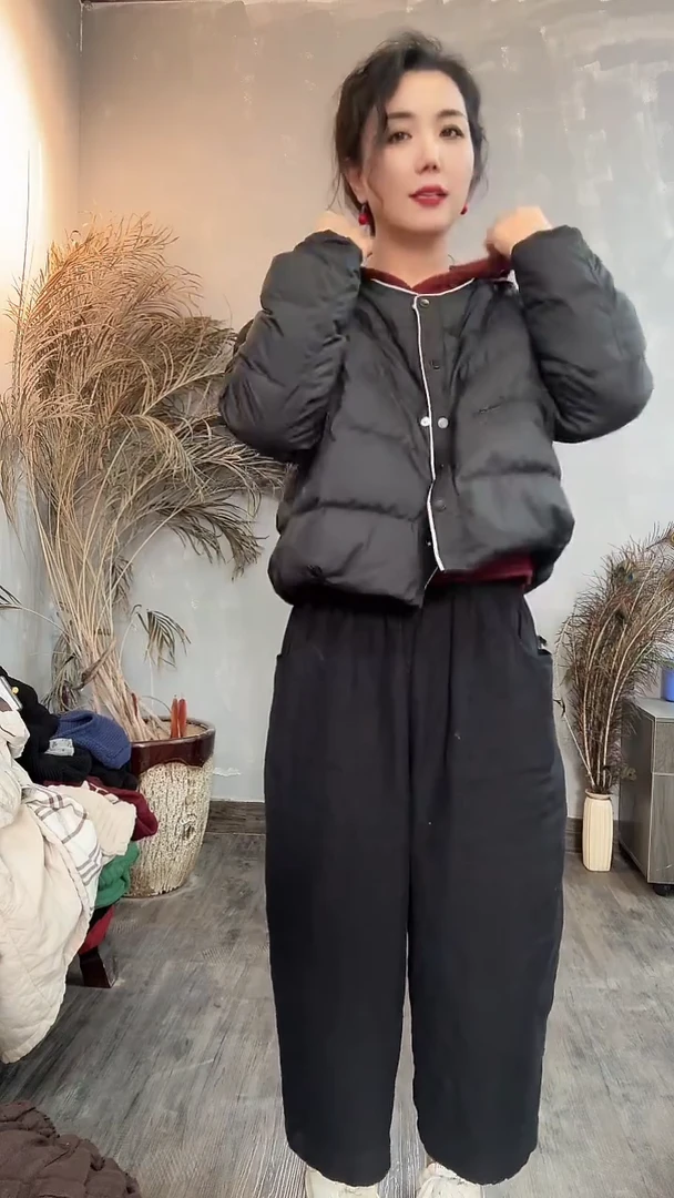 上衣洋气百搭短款黑色