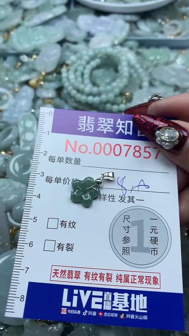 吊坠(不含链)未镶嵌翡翠7857