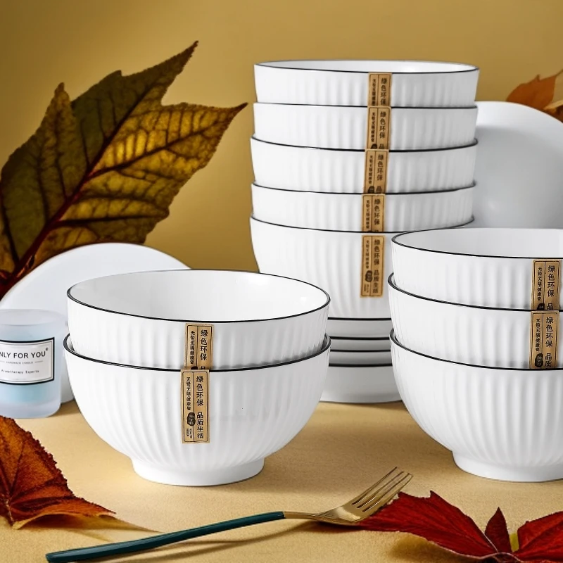 高碗盘家用餐具宿舍学生泡面用新款日式大号耐高温单个陶瓷饭碗