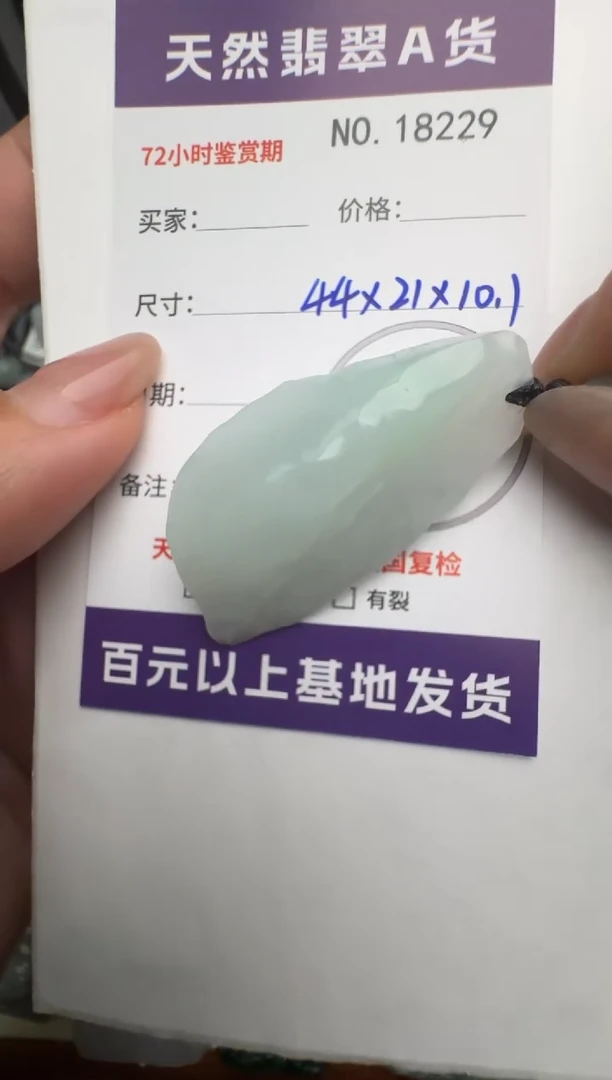 【闪购商品】翡翠颈饰未镶嵌原石18229