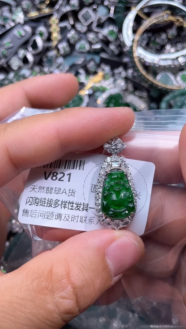 【闪购商品】翡翠颈饰未镶嵌V821基地