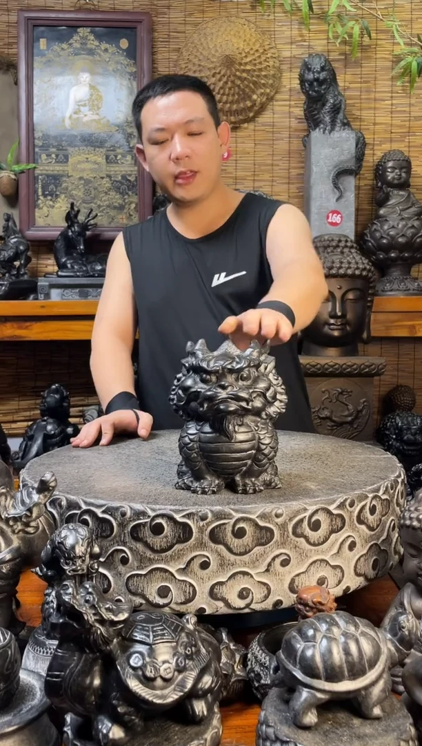 石材20Q版麒麟天然青石雕刻
