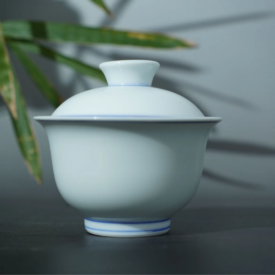 景德镇素薄胎盖碗