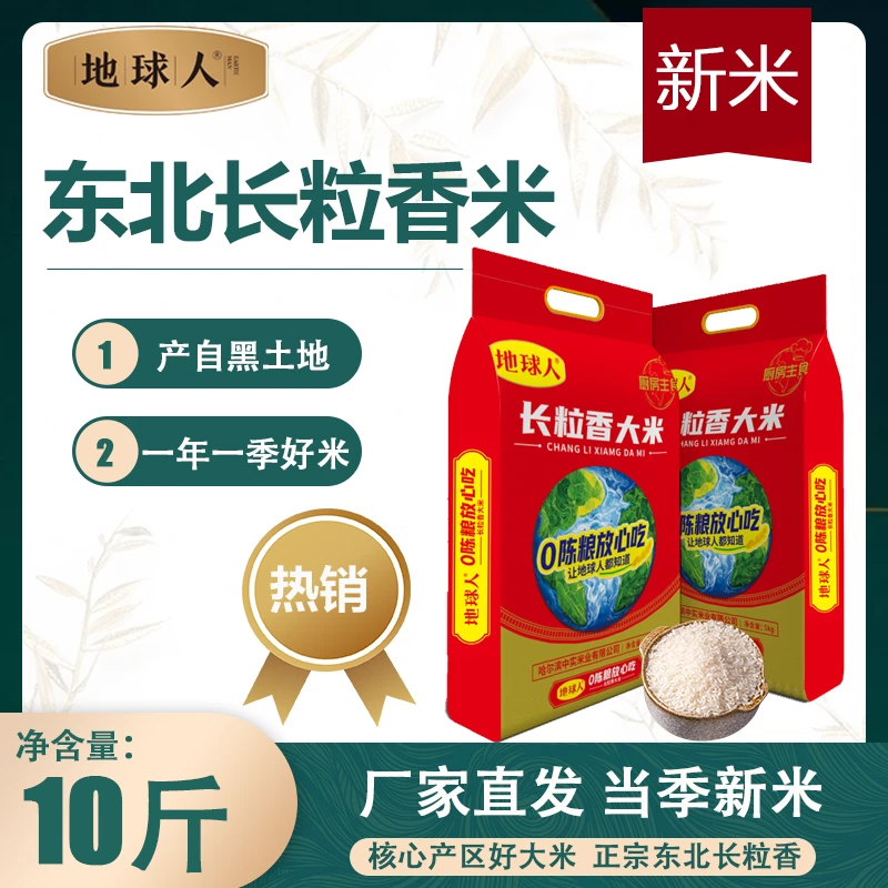 地球人长粒香大米2025年新米东北稻香米10斤