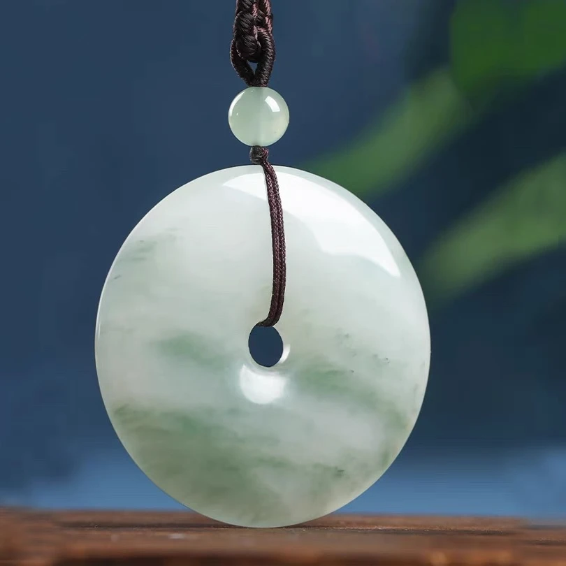 （40mm）天山翠平安扣男女伴手礼锁骨链秋冬吊坠搭配多样性发货100