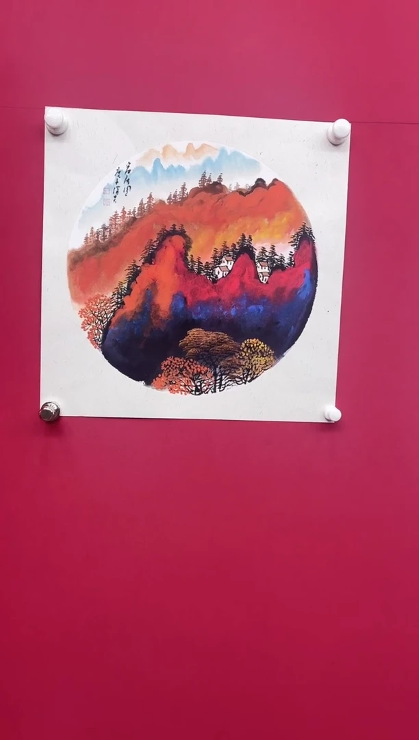 【闪购商品】国画吴-斗方山水/无框