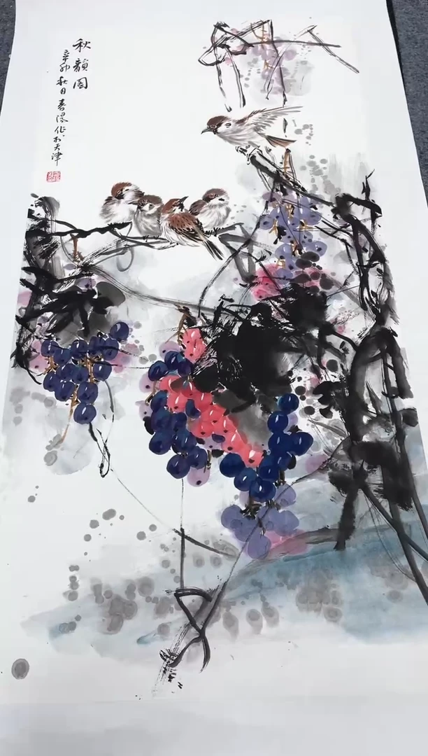 精品国画花鸟作品