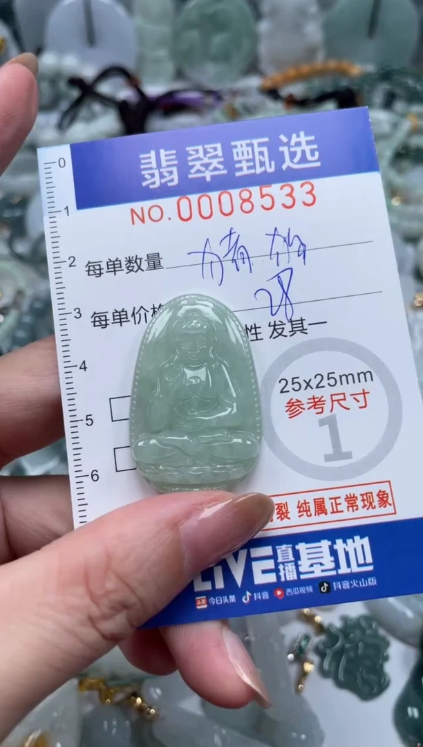 翡翠未镶嵌颈饰00..8533