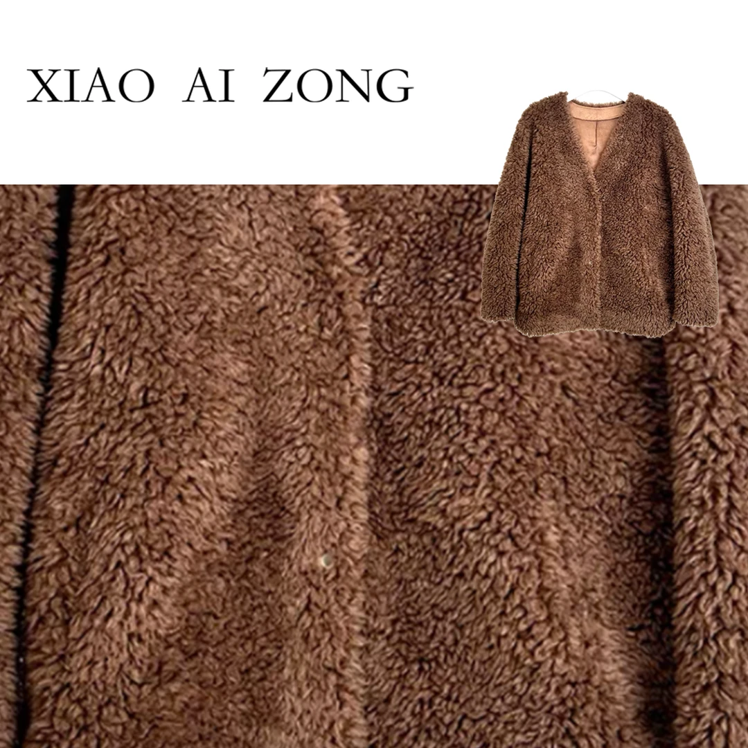 【煊煊专属珍珠奶昔】25年冬季新款高端绒面羊毛年轻韩系短款女外套