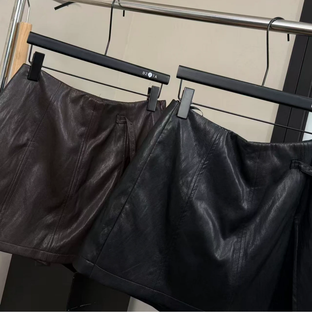 『雨美 Show』k585时尚百搭皮短裙裤