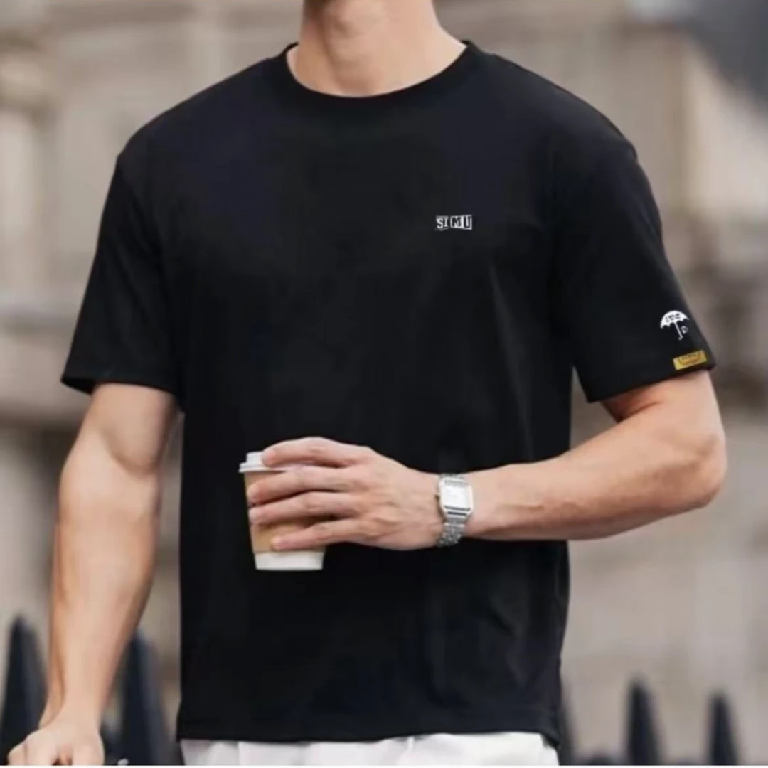寺木原创重磅7A抗菌轻奢纯棉休闲短袖T恤7062