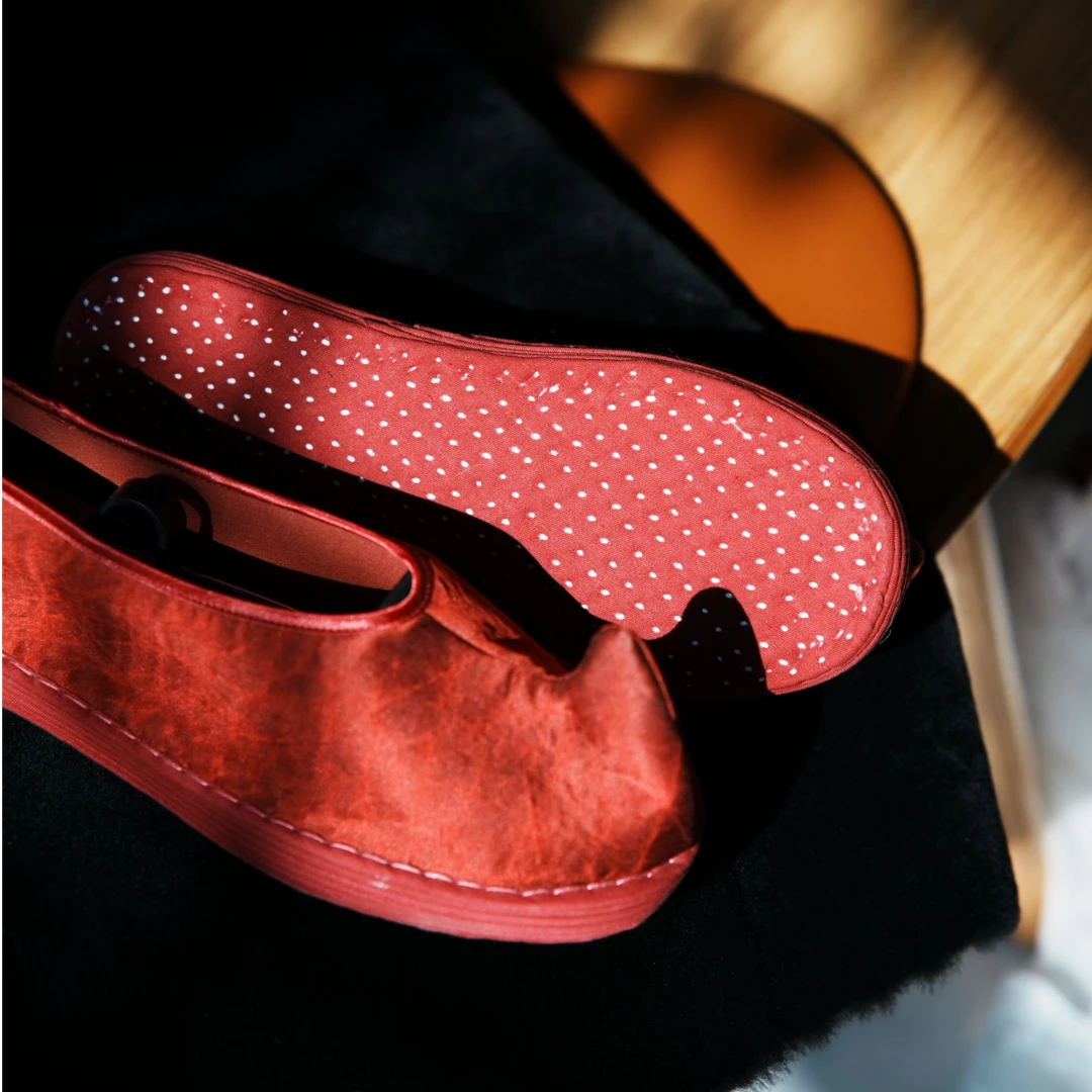 独角兽红色翘头咖色翘头鞋保暖单鞋手工千层底布鞋复古时尚软底