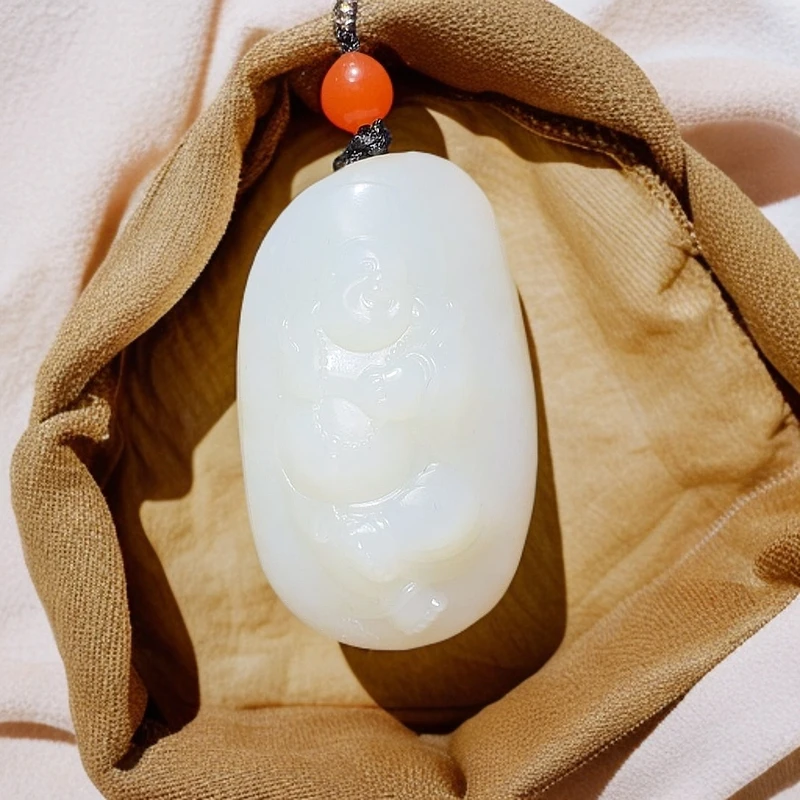 和田玉吊坠(不含链)未镶嵌