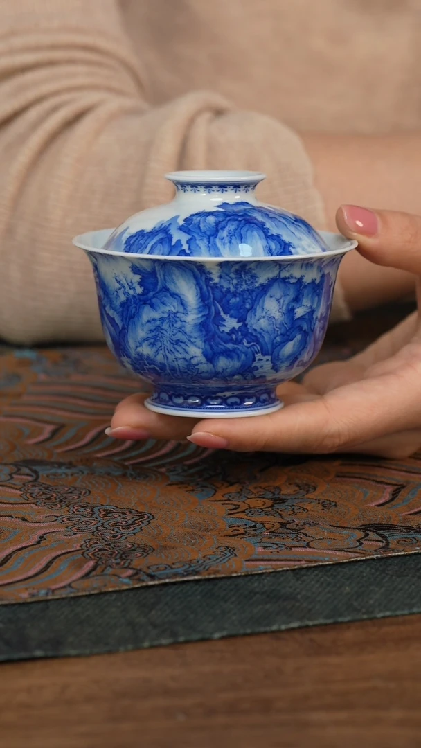 【闪购商品】仪贤堂 早春图盖碗