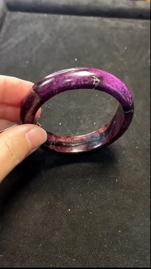 苏纪石（舒俱来）未镶嵌手镯小**羽南非老矿舒俱来