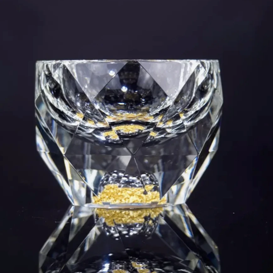 金箔水晶杯茶杯个人主人杯@@C378