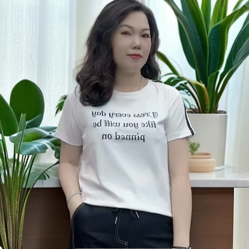 （娇韵家）新款时尚休闲百搭舒适潮流修身显瘦T恤813