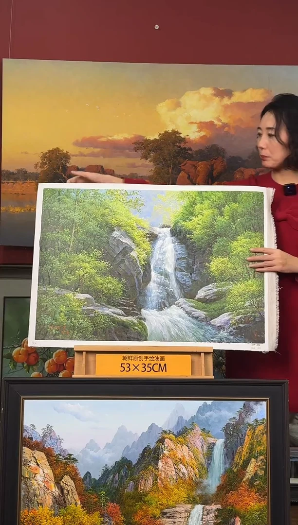 油画【44号】约50*70cm丨朝鲜原创纯手绘孤品油画丨顺丰包邮
