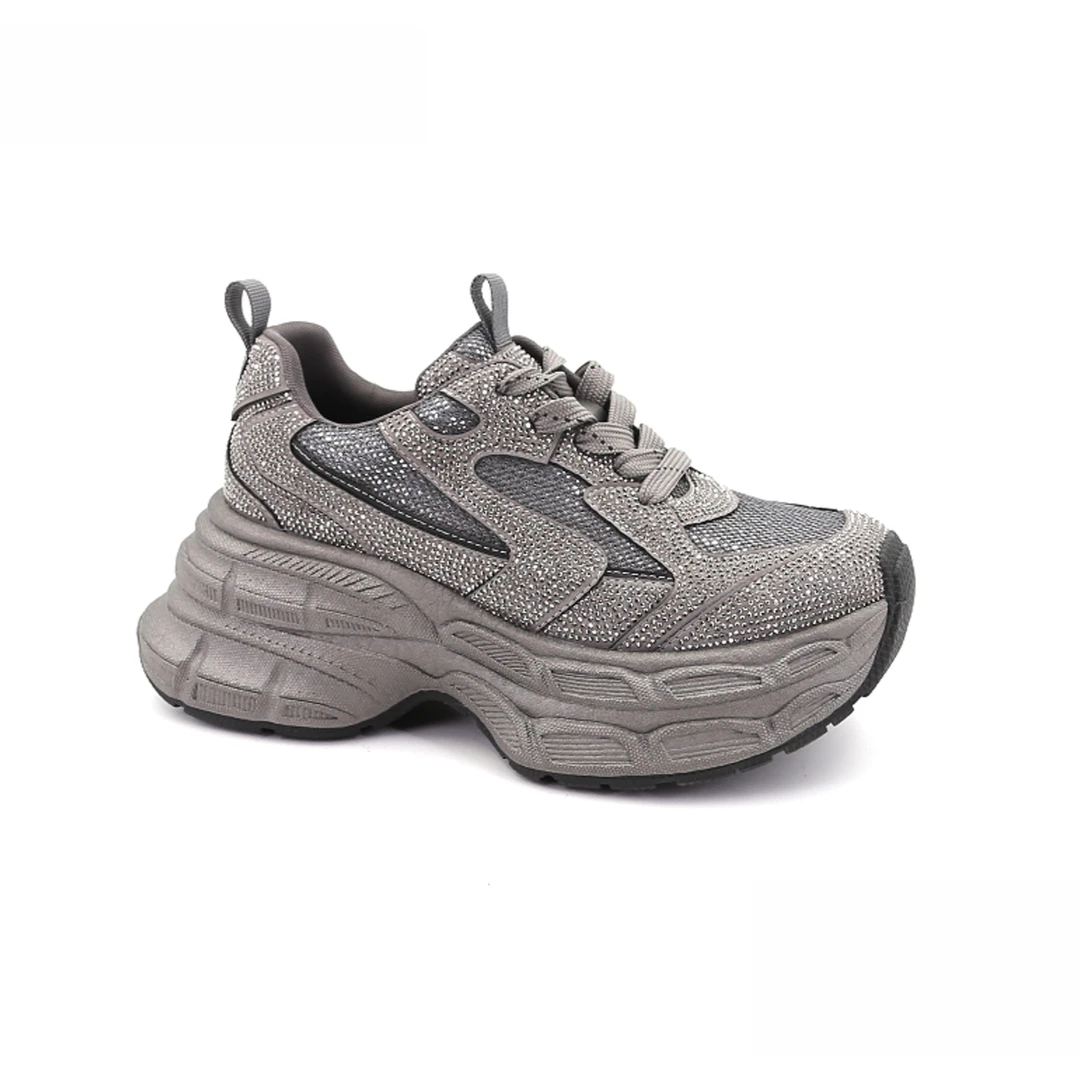 丝柏兰运动休闲舒适满钻时尚老爹鞋434246879