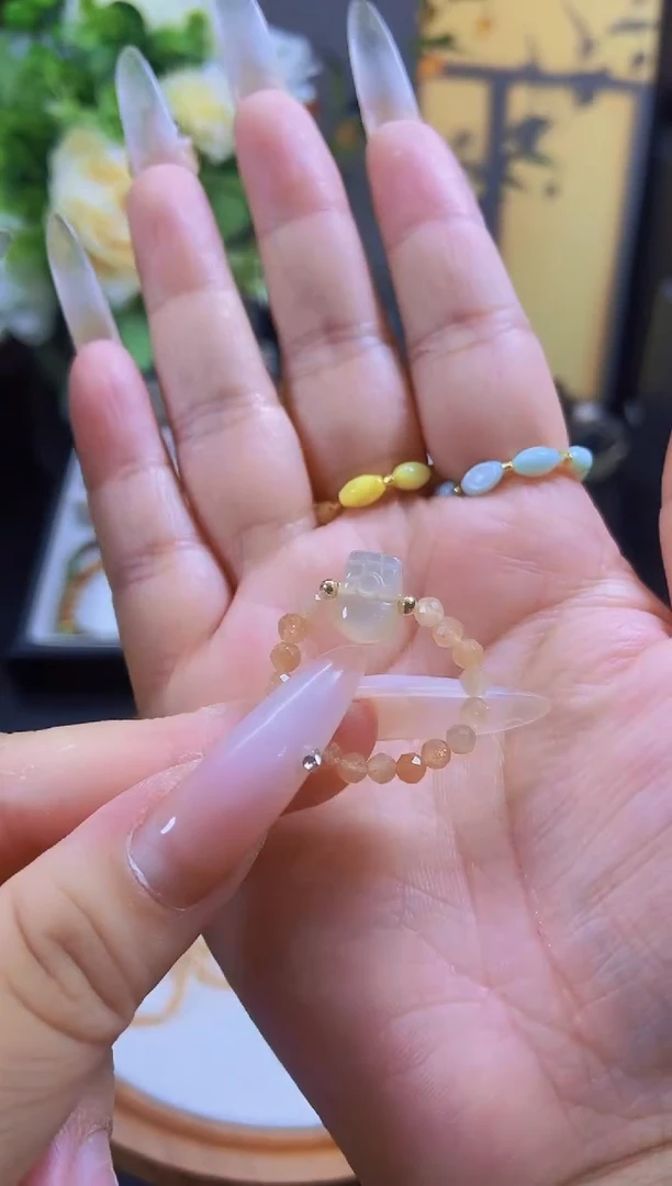 水晶戒指未镶嵌金太阳貔貅