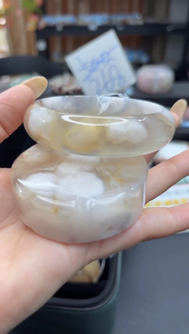 未镶嵌手镯石英质玉C34061(圈赠送镯心)