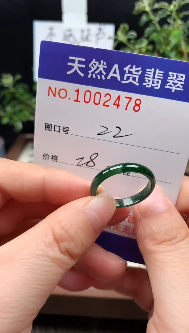 未镶嵌戒指翡翠22#