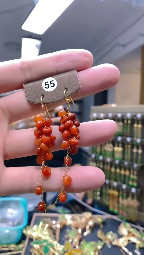 【闪购商品】翡翠耳饰合金155翡翠耳钩