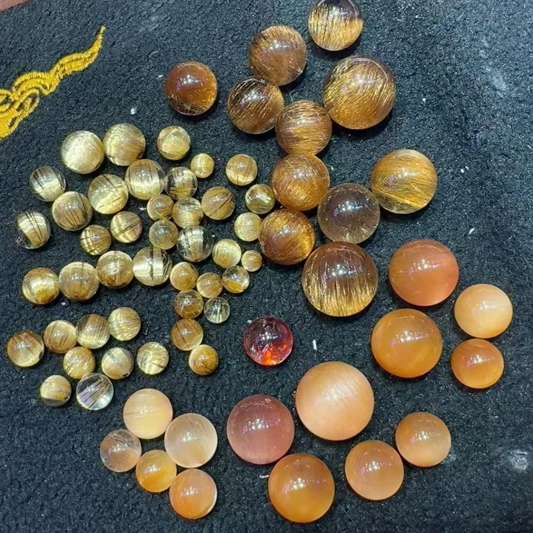 【直播专用】天然水晶手链多宝兔毛钛晶发晶幽灵单珠多样性发其一