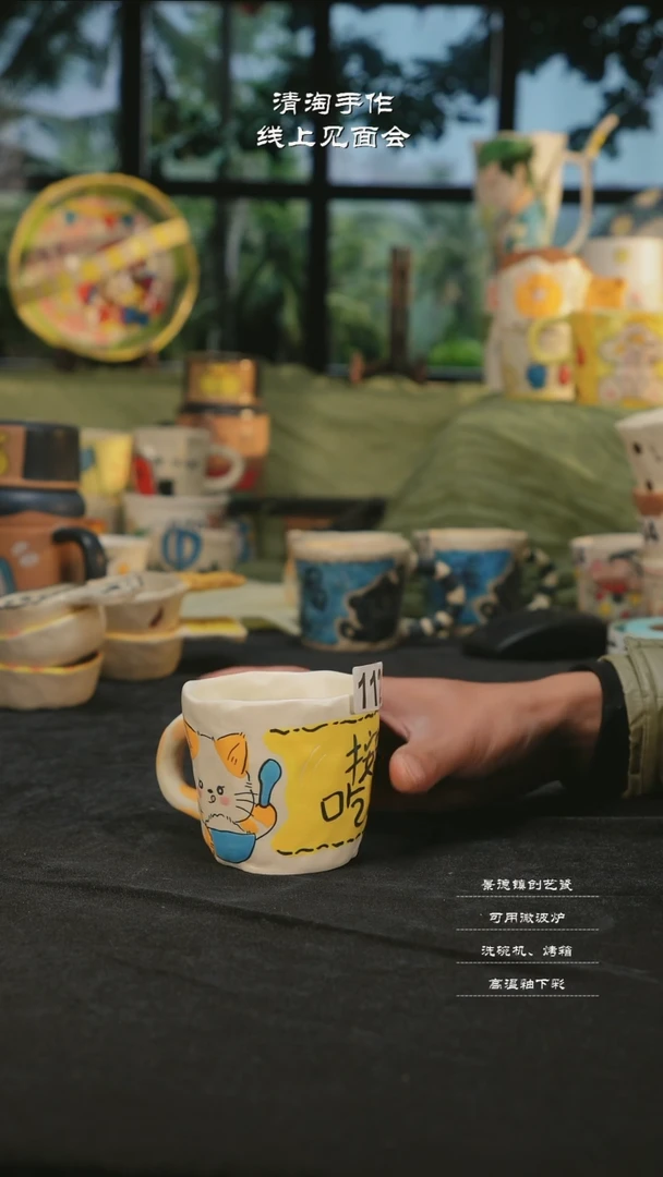 【闪购商品】摆件亲工手绘陶瓷-112