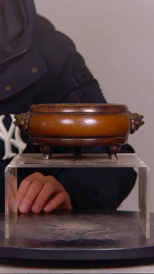 福**吃山水铜缘香炉结缘1111