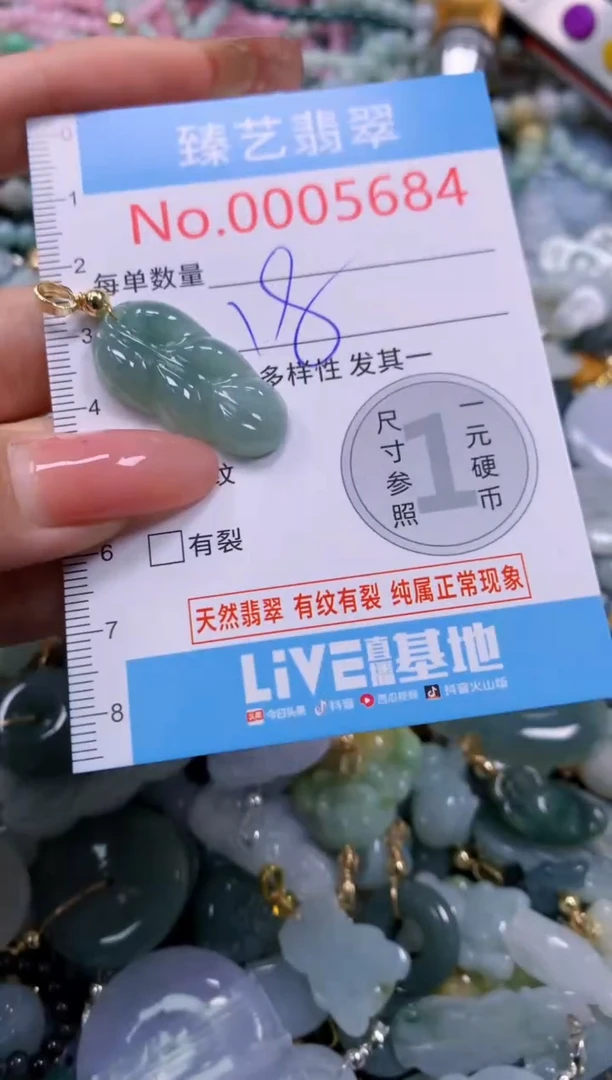 翡翠未镶嵌吊坠(不含链)5684