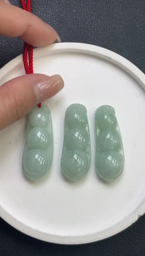 颈饰未镶嵌翡翠K232-1267豆子多样性发一