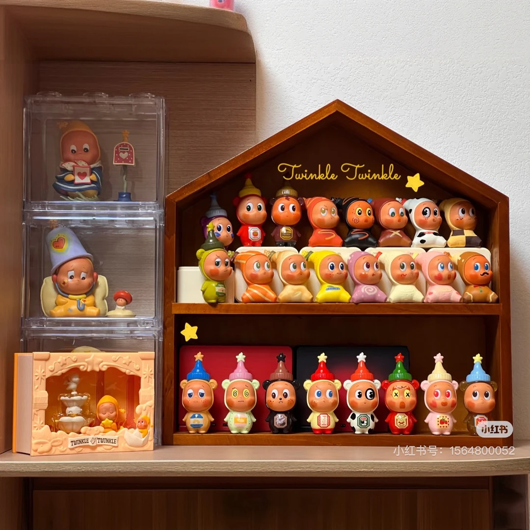 桌面盲盒展示架ins风星星人陈列柜手办防尘玩具娃娃高颜值收纳柜