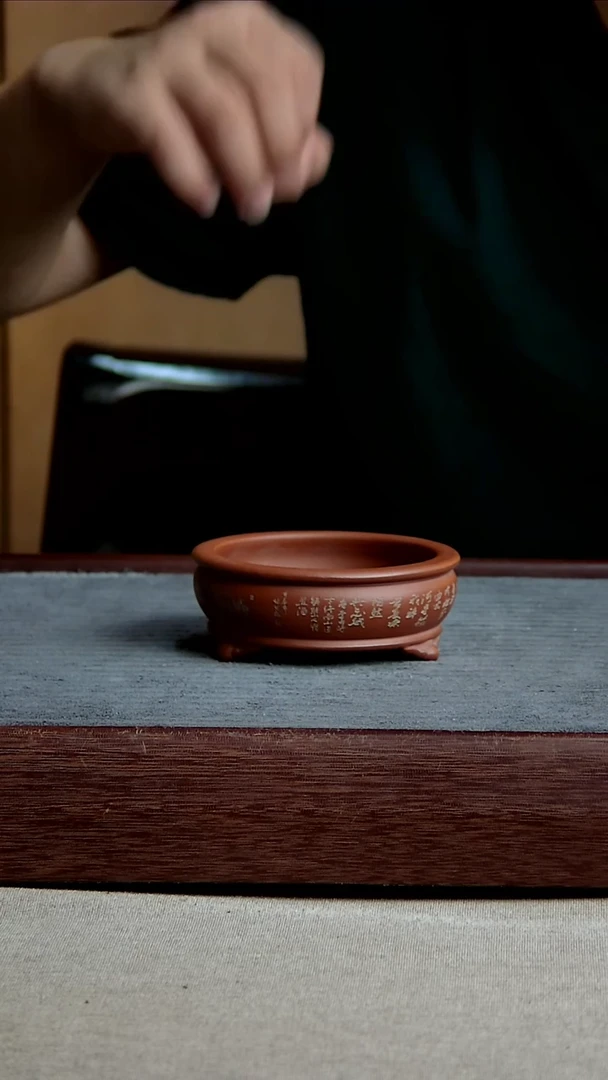 紫砂花盆8.3*2.5内径尺寸