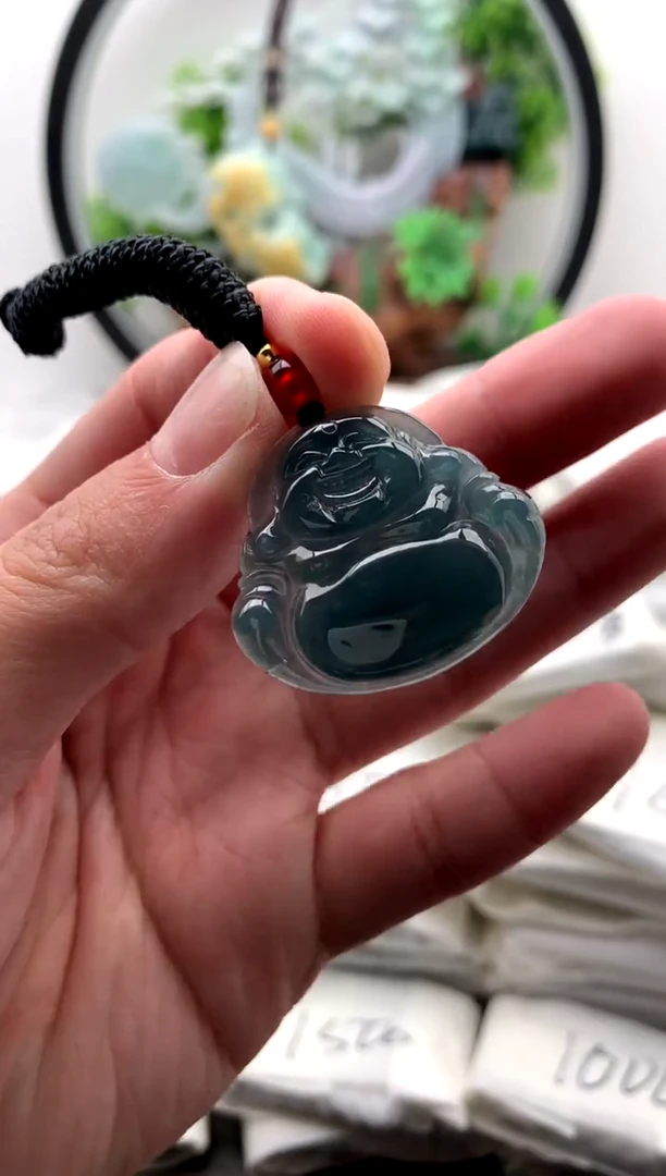 【闪购商品】翡翠颈饰未镶嵌佛公【品质一般能接受再拍】