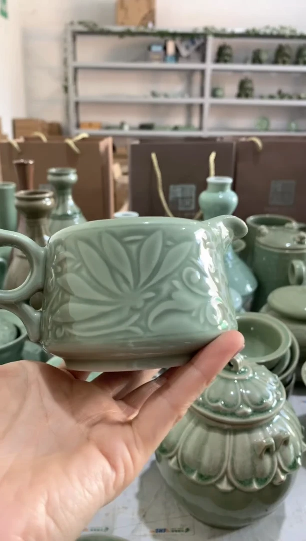 微瑕 莲纹井栏公道  特价处理