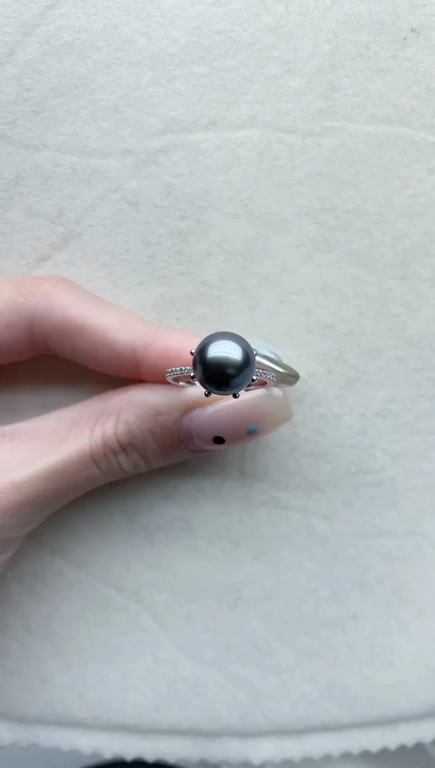 【闪购商品】海水珍珠戒指银S925镶嵌D81