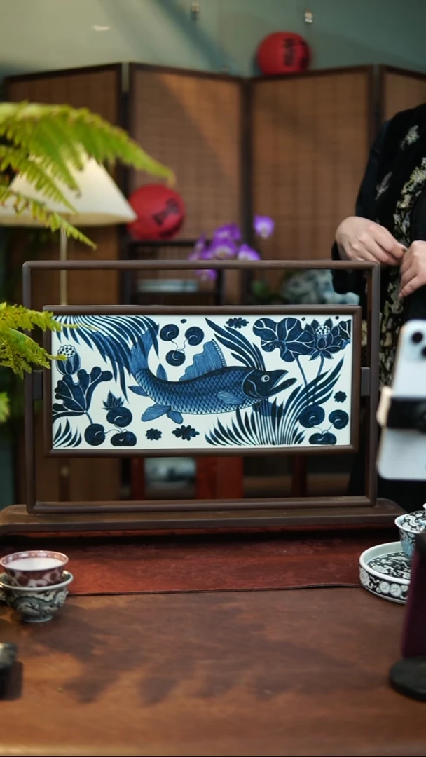 鱼藻插屏博陵造物