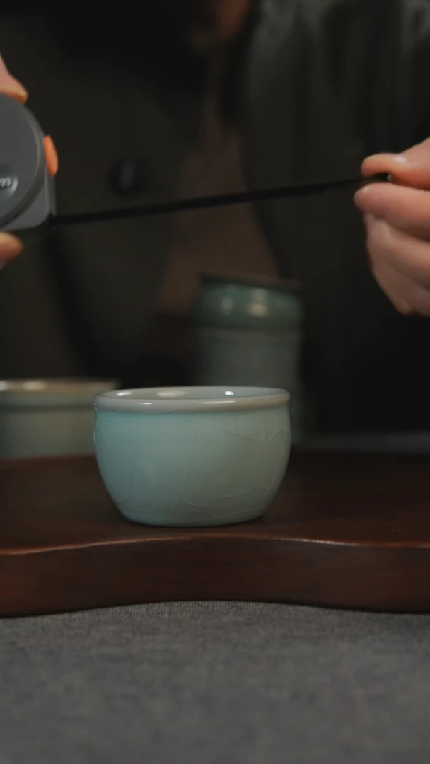 杯子瓷周 汝州原产地原矿仿古老釉q