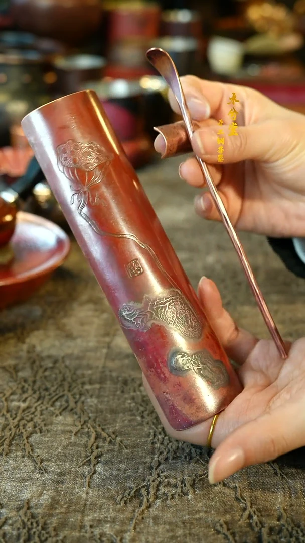 【闪购商品】融银茶则三件套铜