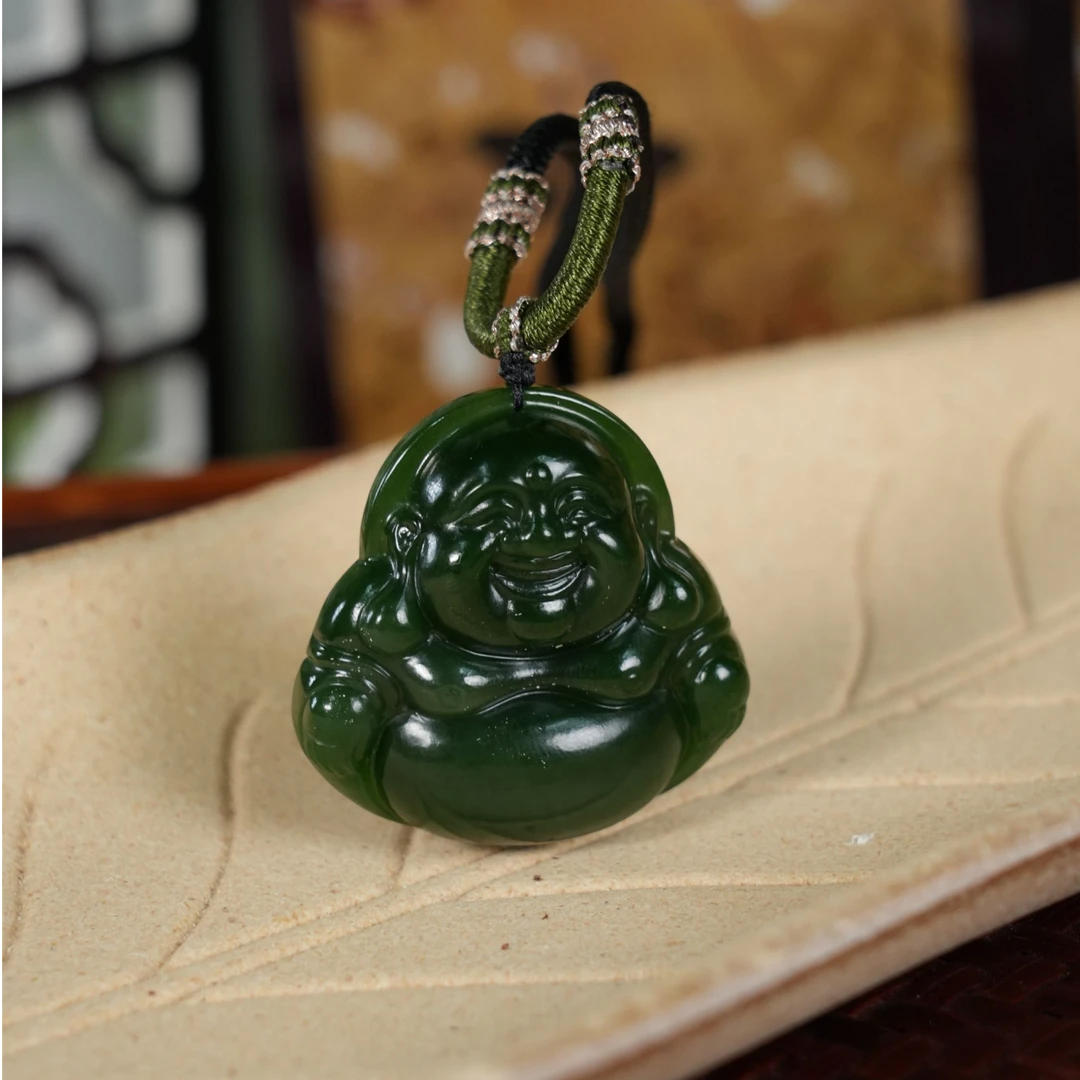 国玉和田玉碧玉佛公挂件